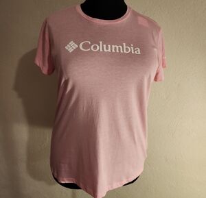 Columbia Women’s Logo Tee in Light Pink XXL NWT